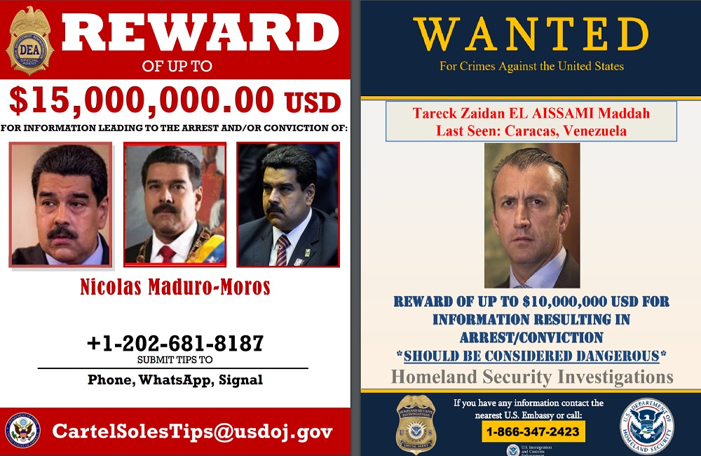 $15 Million Bounty on Maduro: US Charges Venezuelan President With Narco-Terrorism, Corruption, Drug Trafficking