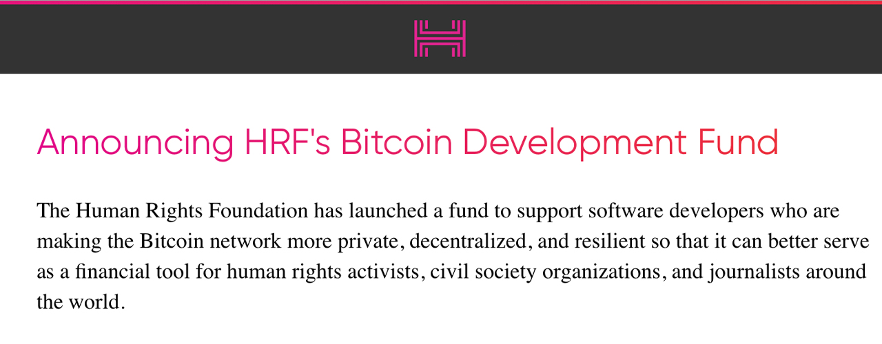 Bolstering Privacy: Human Rights Foundation Donates K Toward Bitcoin Mixing Development