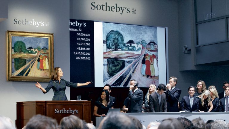  auction nft sotheby house christie world-famous art 