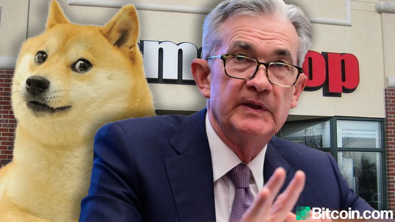 Fed Chair Jerome Powell Says Dogecoin and Gamestop Hype Highlights 'Froth in Equity Markets'