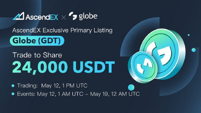  gdt globe trading ascendex listing token announced 
